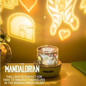 Nurserey Room Star Wars Mandalorian Blue Projection Light Baby‎ Yoda
